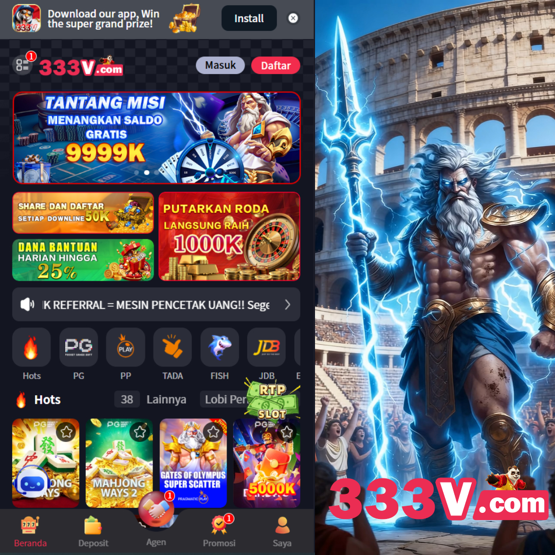 333V - Situs Resmi Slot Online dan Pilihan Game PG Soft