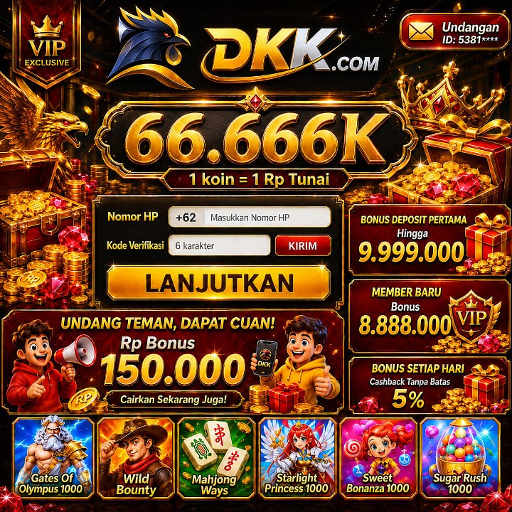 DKK - agen slot online terpercaya di Indonesia dengan slot gacor hari ini terbaik dari slot88 di tahun 2026 ini.